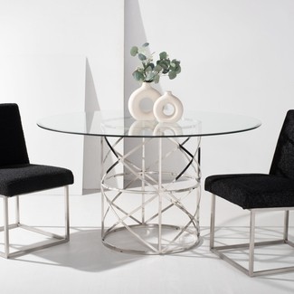 Round Glass Dining Tables - Foter