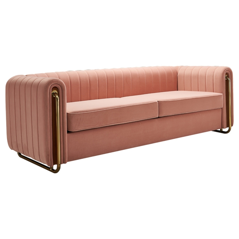 Elegant Wood Frame Sofa