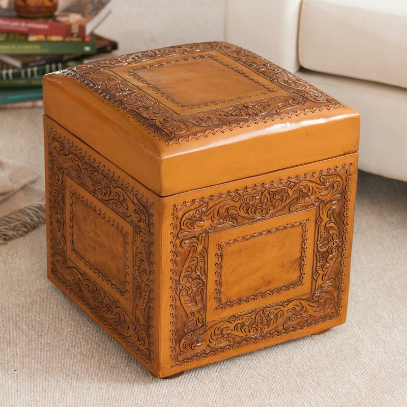 Ivy Twine Cube Ottoman with Storage