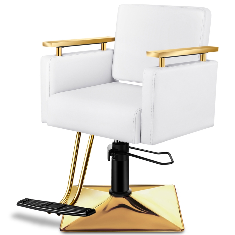 Professional Gold Salon Chair for Hairstylists