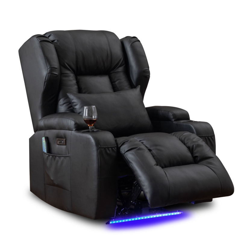 Massage Recliner Chair with LED Lights