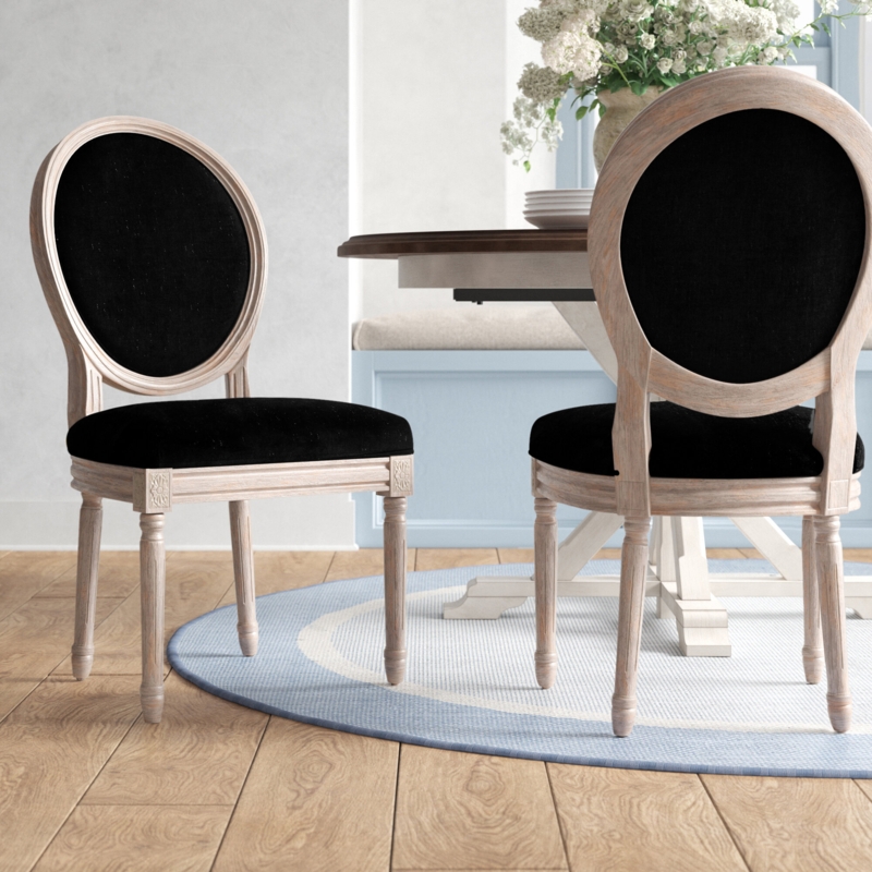 French Country Charm Dining Chairs Set