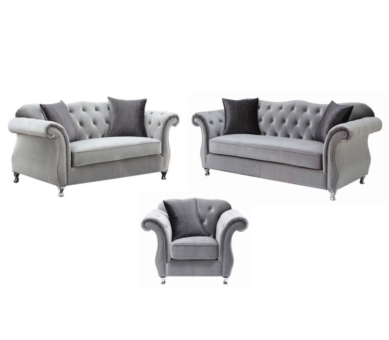 Exquisite Royal Style Sofa, Loveseat, and Chair Set