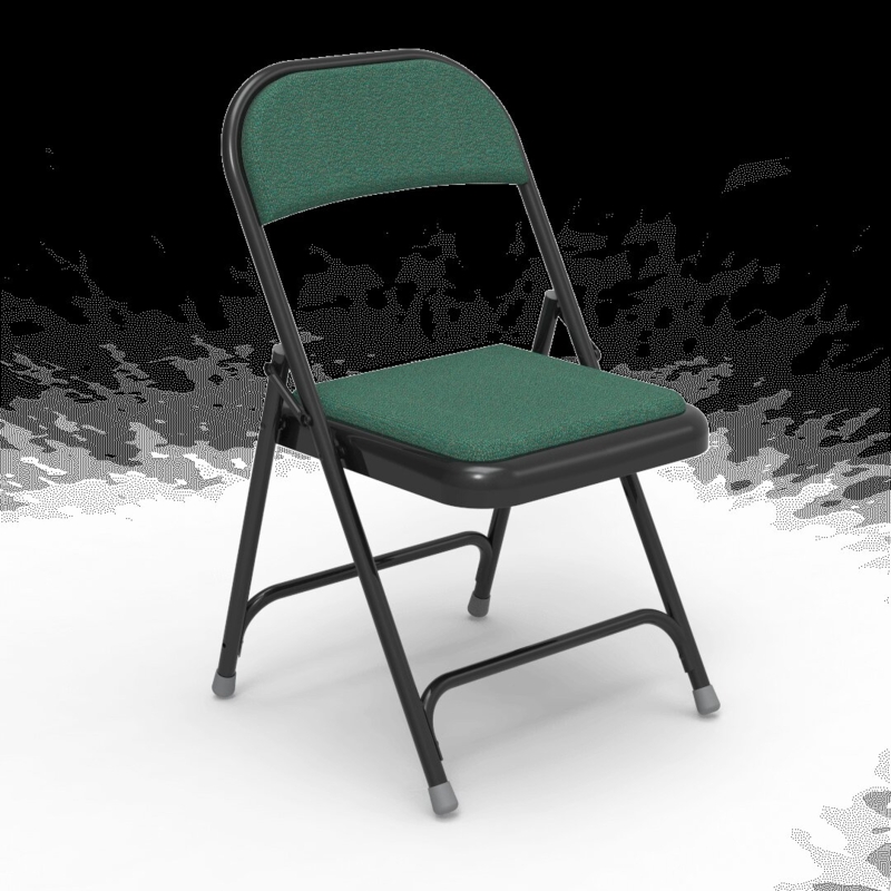 Steel Folding Chair with Fabric Upholstery