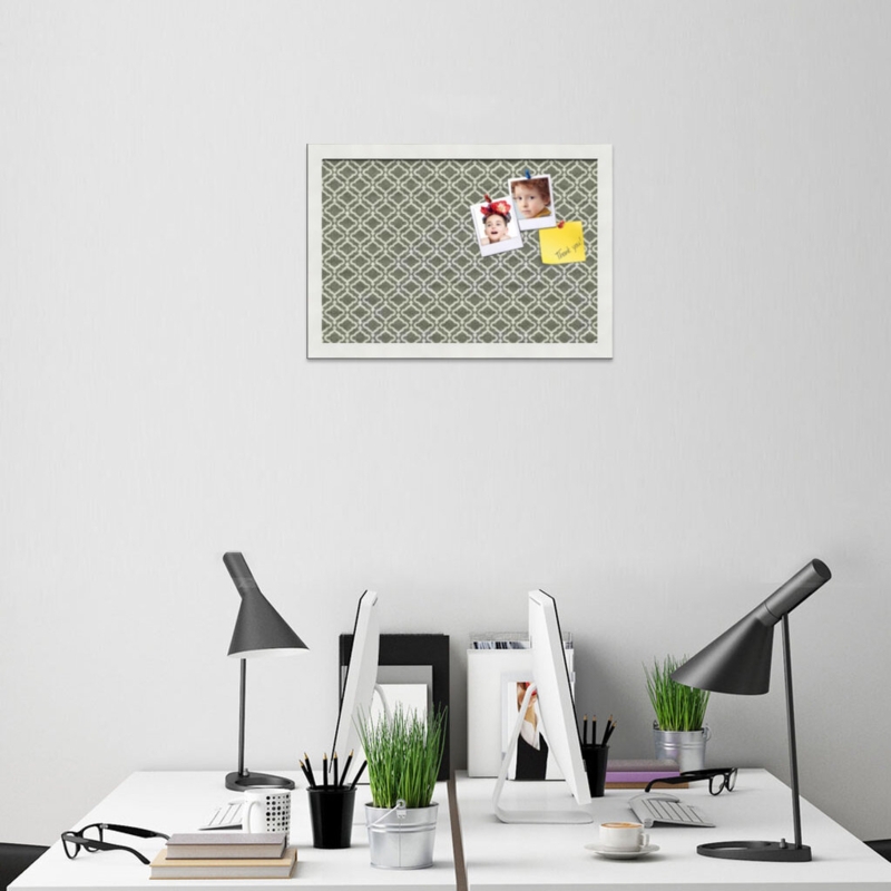 Framed Cork Board from a Picture Frame for Home Office Decor