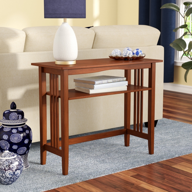 Mission-Style Console Table with Storage