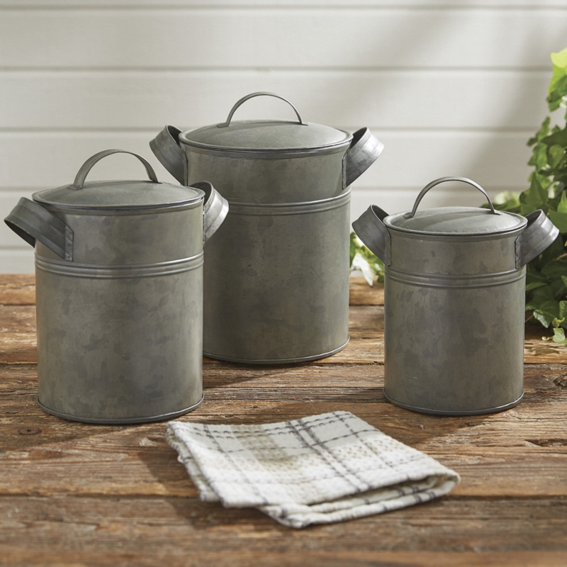 Rustic Farmhouse Kitchen Storage Canisters