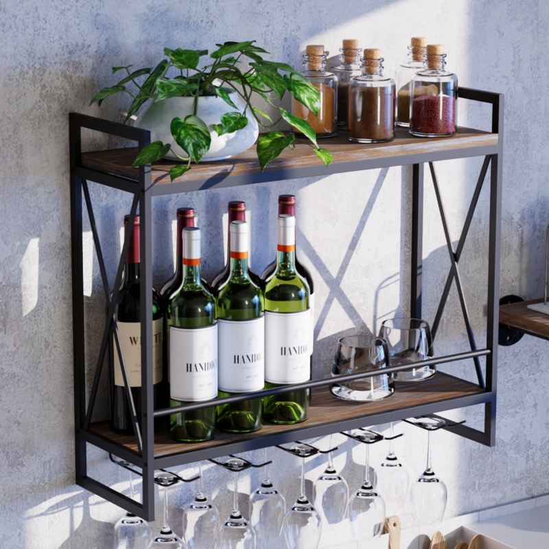 Wine Glass Shelf and Rack