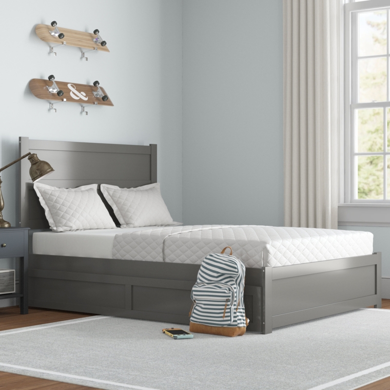 Simple Platform Bed with Trundle