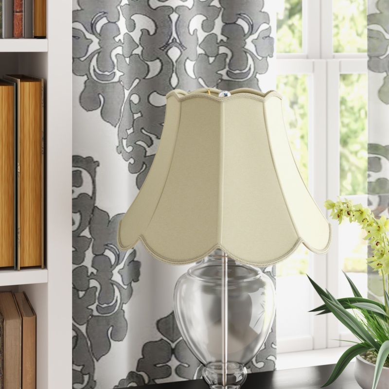 13" H x 18" W Linen Bell Lamp Shade ( Screw On )