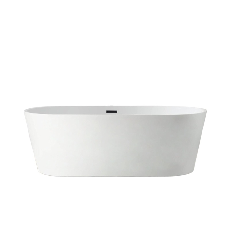 67" x 32" Freestanding Soaking Acrylic Bathtub