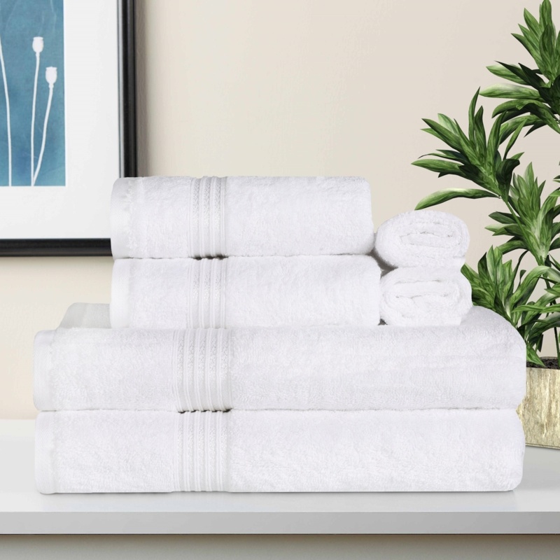 Altom 600 GSM 6 Piece Egyptian-Quality Cotton Towel Set