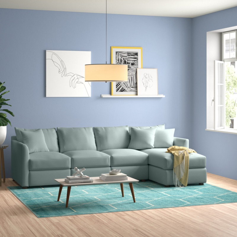 cecelia 2 piece upholstered sectional