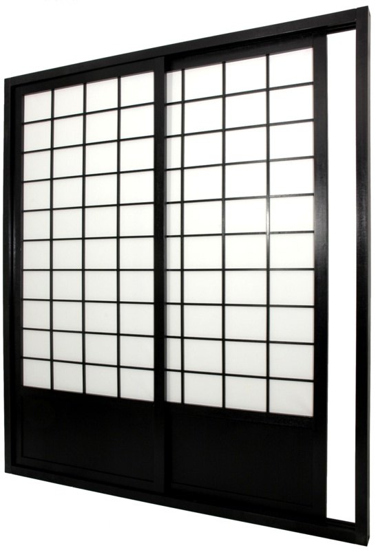Dhruvan 73.5"W x 83" HSolid Wood Sliding Double Doors