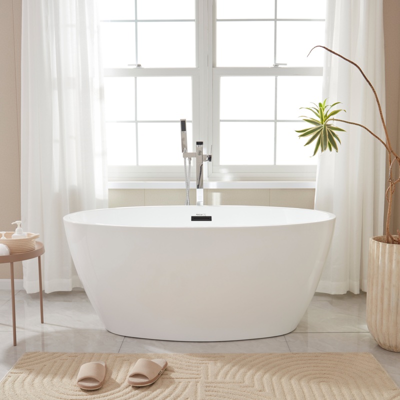 Freestanding Soaking Acrylic Bathtub