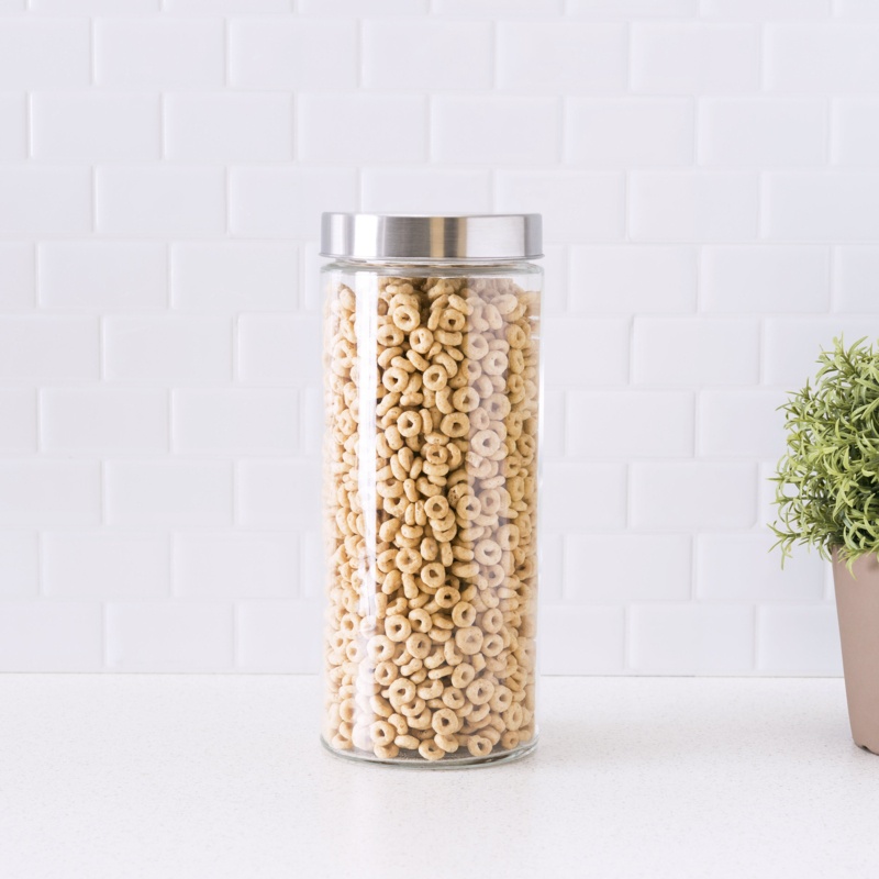 Glass Round Kitchen Canister