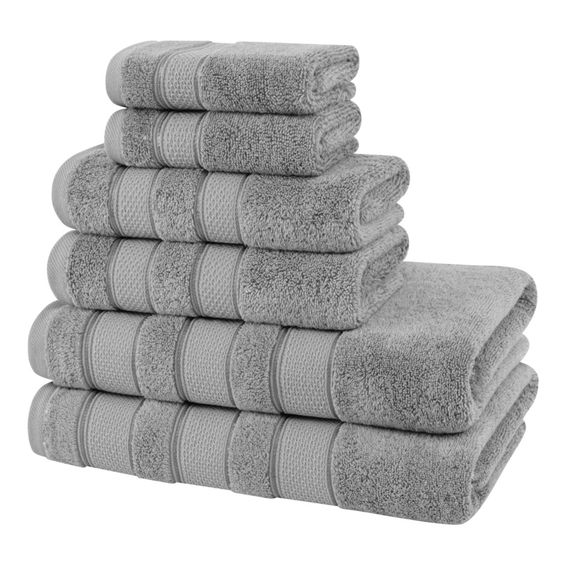 Karani Luxury Extra Soft 6 Piece 100% Turkish Cotton Bath Towel Set