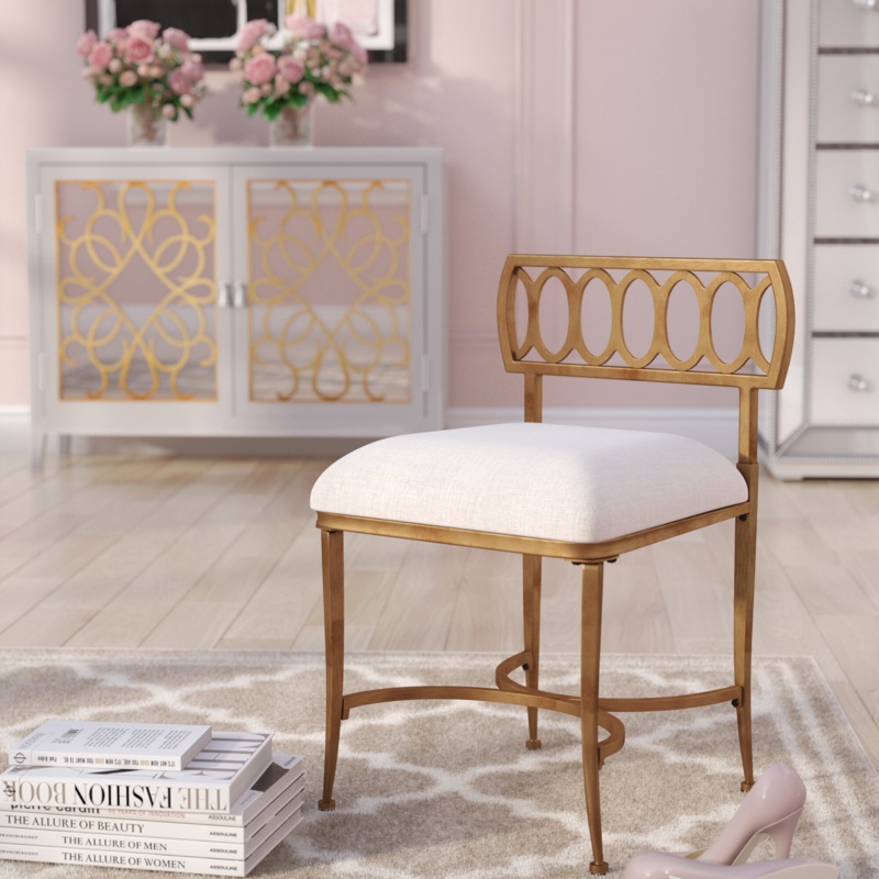 Bronze vanity chair discount