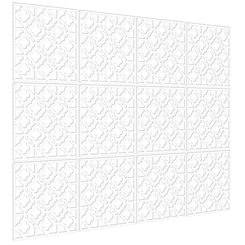 16'' W x 16'' H 12 - Panel Hanging Room Divider