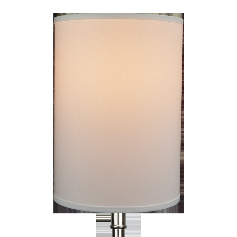 17" H x 12" W Linen Drum Lamp Shade ( Spider )