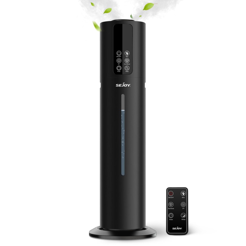 2.1 Gallons Vertical Large Room Cool Mist Quiet Humidifiers With Essential Oil Diffuser and Filter