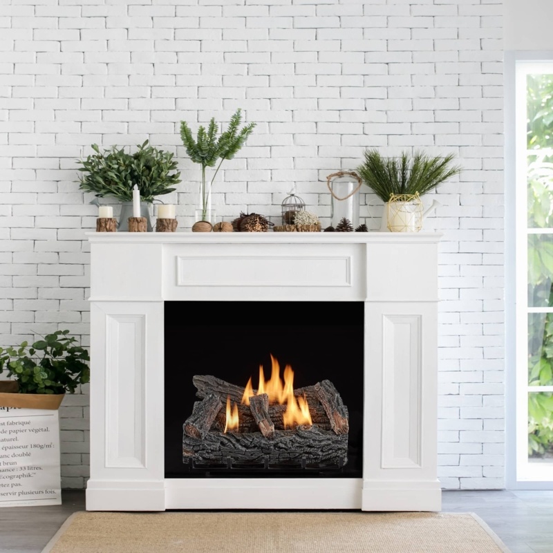 22'' W Ventless Fireplace Logs