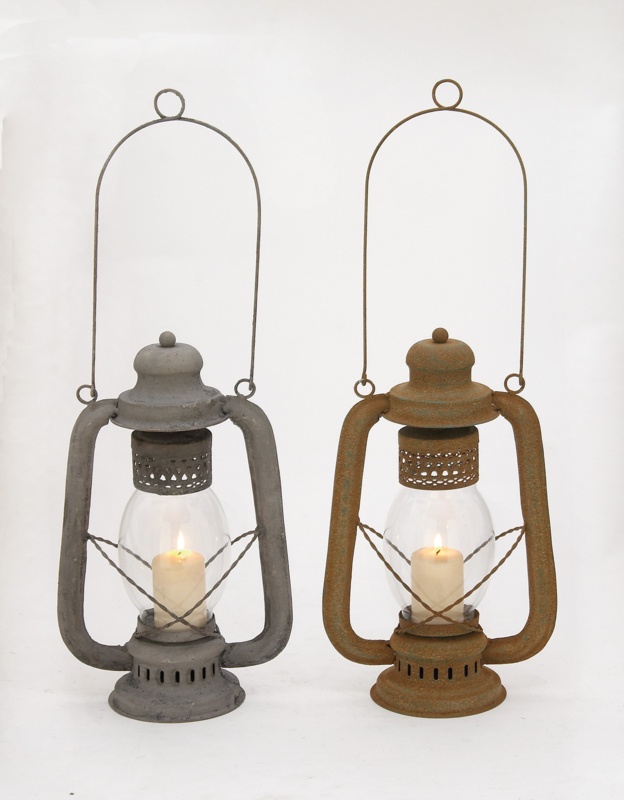 23'' H Metal Tabletop Lantern
