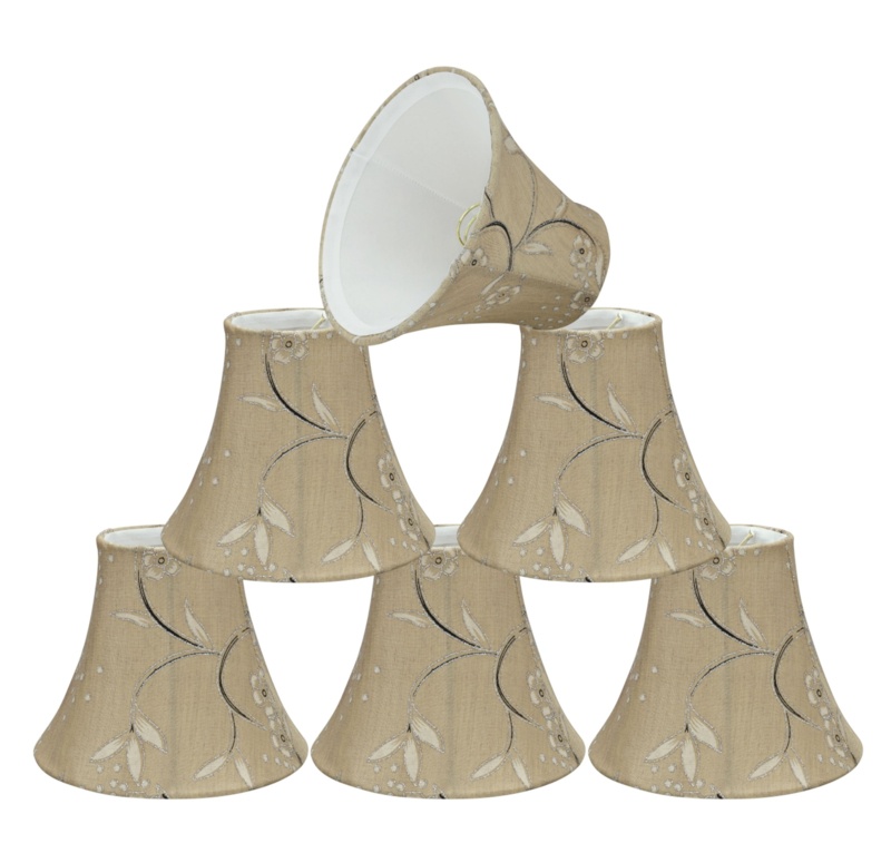 5'' H Linen Bell Candelabra Shade