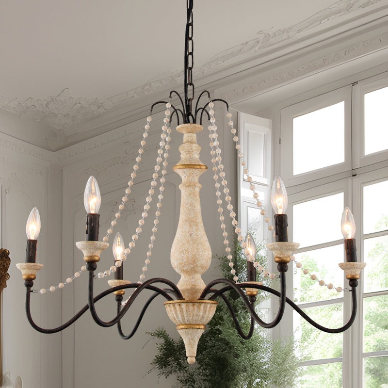 6 - Light Dimmable Empire Chandelier