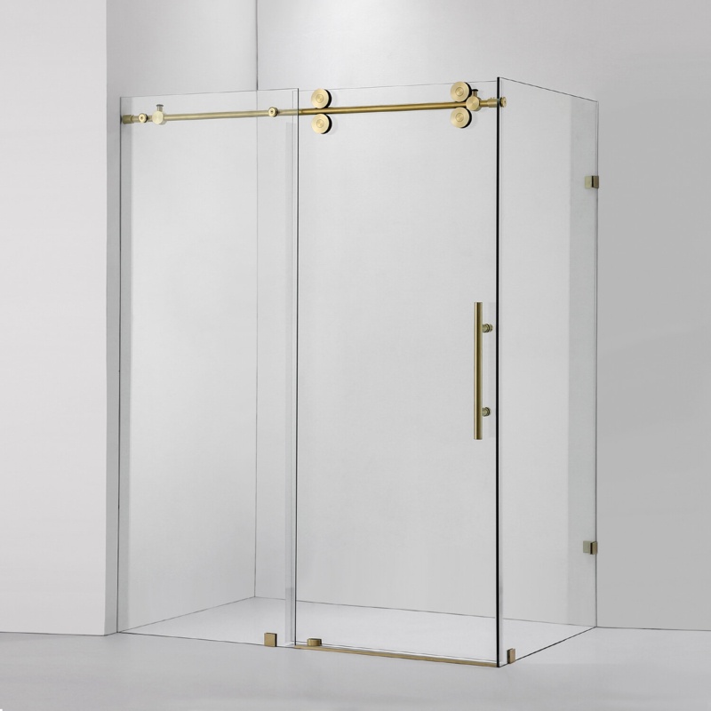 60'' W 78'' H Frameless Rectangle Shower Stall