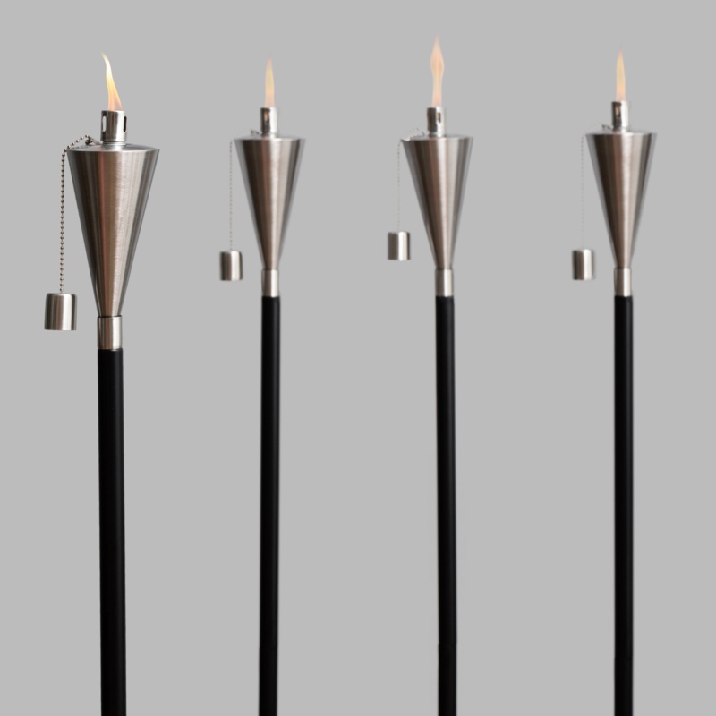 62.2'' Metal Citronella Garden Torch