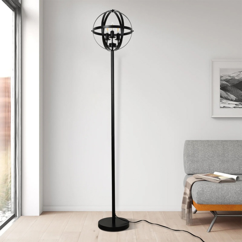 68.11'' Black Novelty Floor Lamp