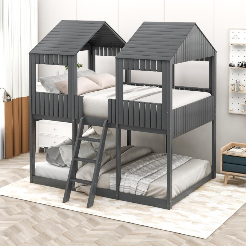 Abrego Kids Full Over Full Bunk Bed