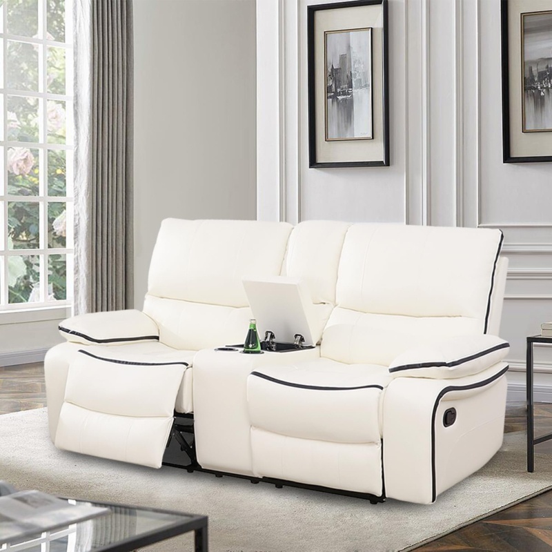 Adala 75" Faux Leather Reclining Loveseat