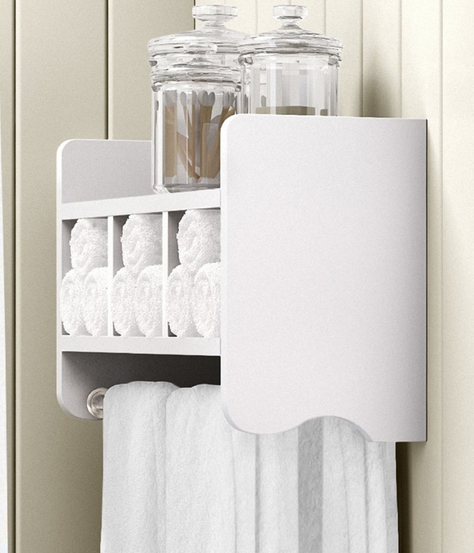 Afanasie 2 Piece Bracket Shelf with Towel Bar