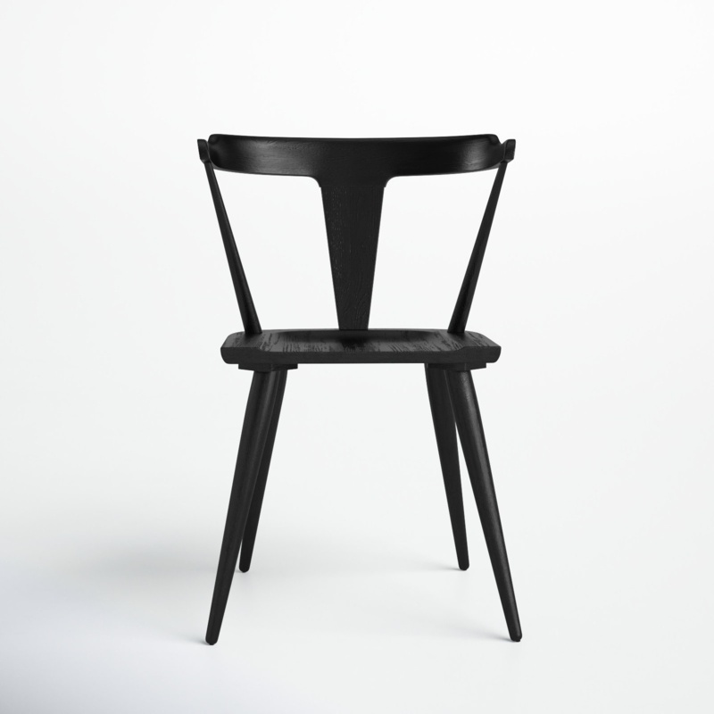 Agata Solid Wood Slat Back Dining Chair