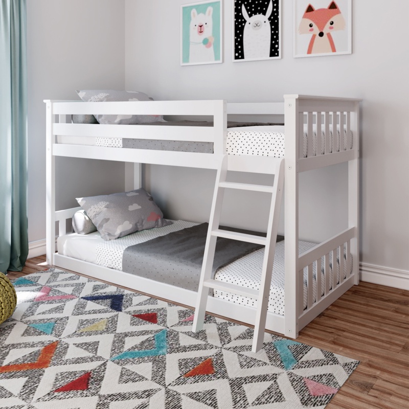 Aileana Kids Twin Over Twin Bunk Bed