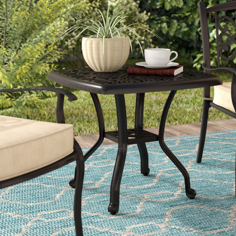 Allene Metal Outdoor Side Table