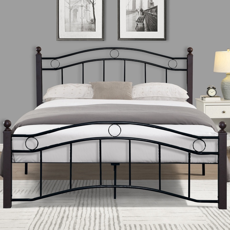 Alnisha Metal Slat Bed