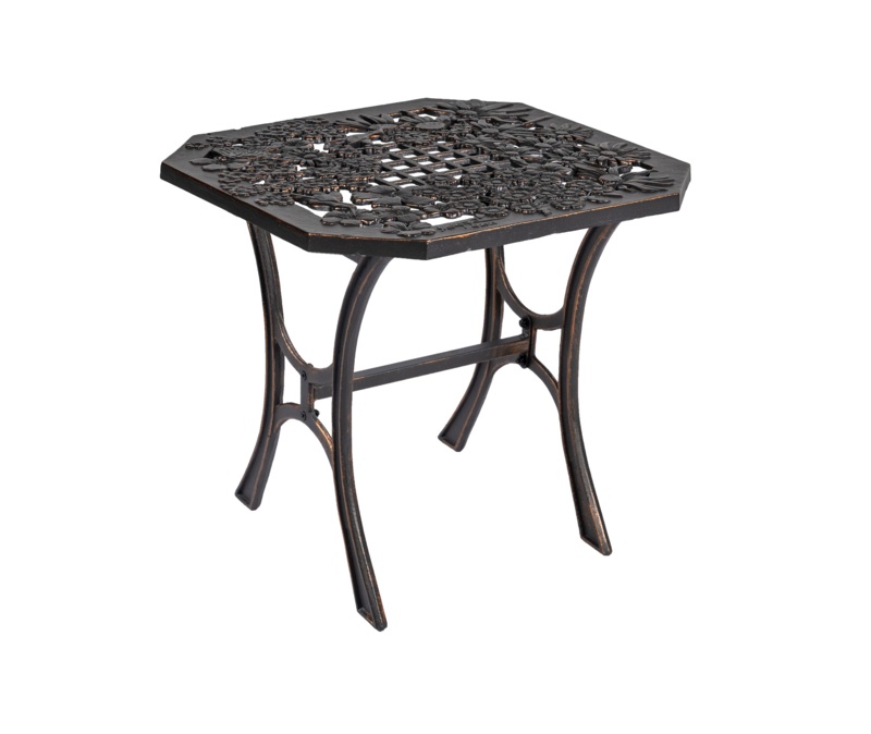 Alvo Cast Iron Wildflower End Table