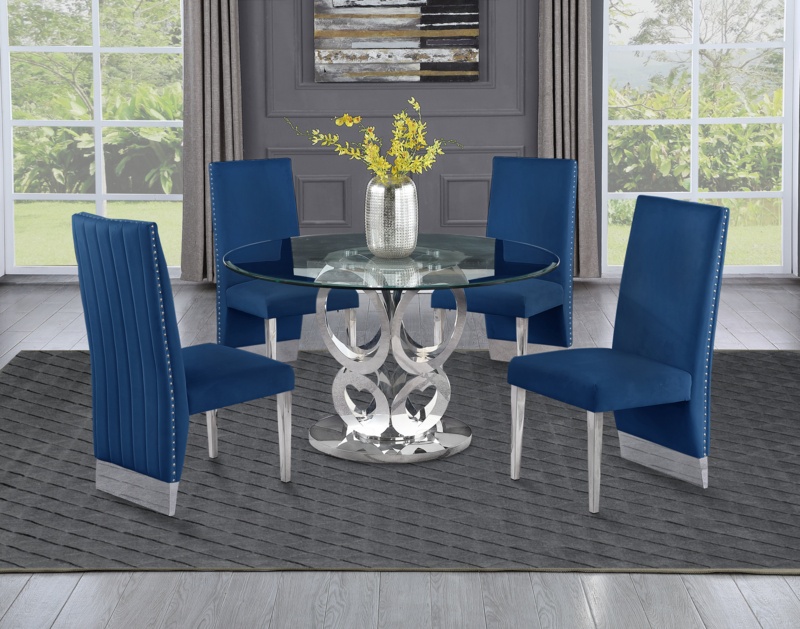Amaud 5 - Piece Pedestal Dining Set