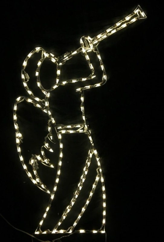 Angel with Trumpet Religious Christmas Holiday Lighted Display