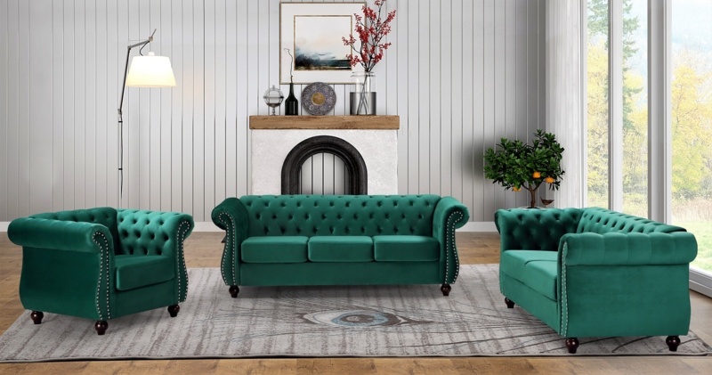 Angulo 3 - Piece Living Room Set