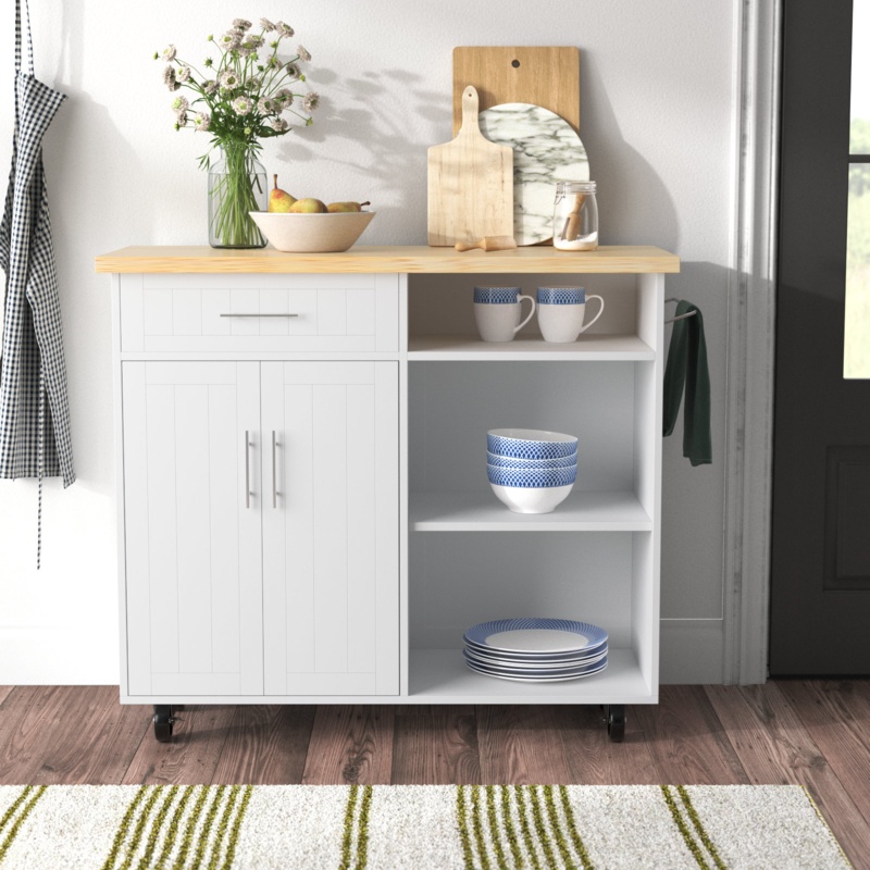 Anjuta Wood Kitchen Island