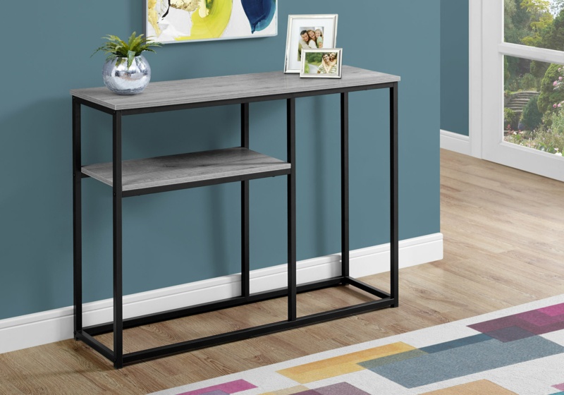 Antwan Accent Table, Console, Entryway, Narrow, Sofa, Living Room, Bedroom, Metal, Laminate