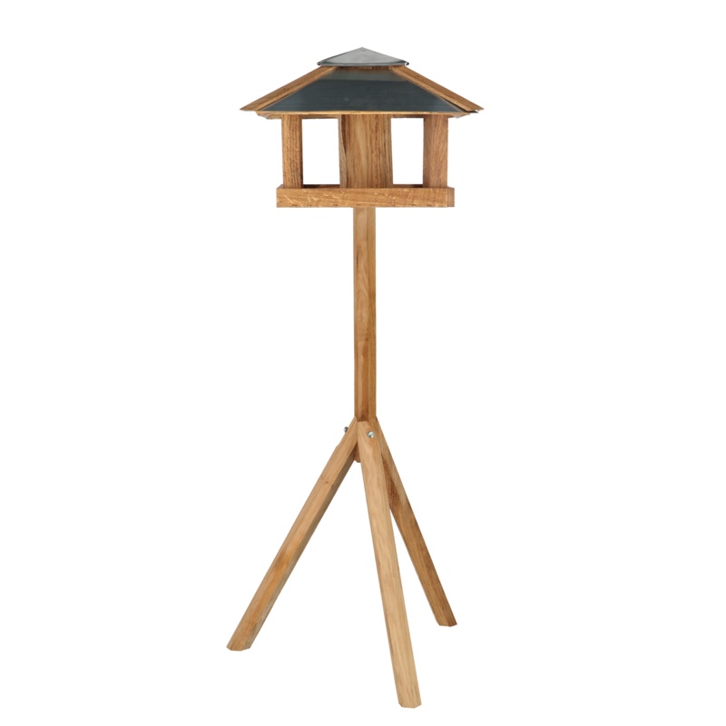 Argante Wood Pole Tray Bird Feeder