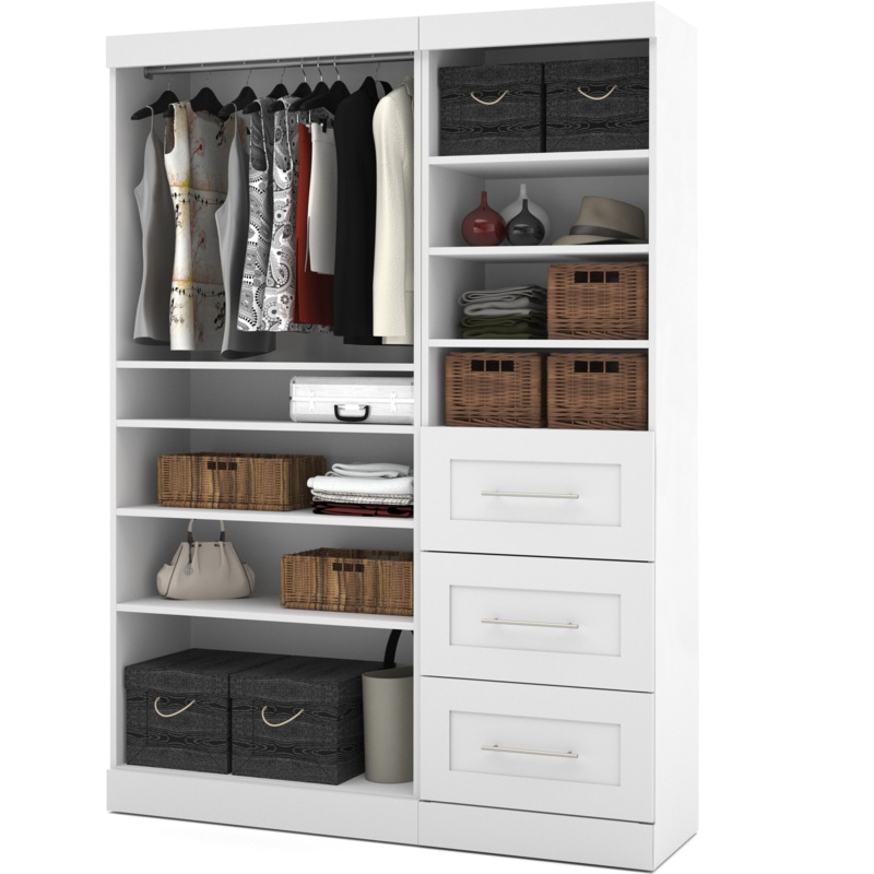 Arlex 61W Closet Organizer with Drawers