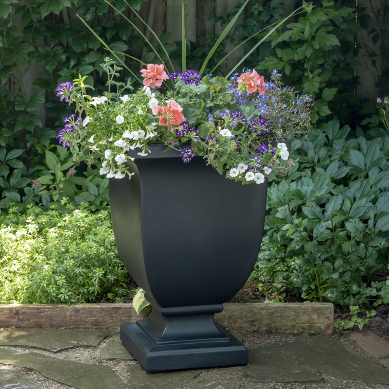 Arvia Self Water Resin Urn Planter