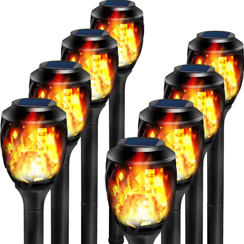 Black Low Voltage Solar Powered Integrated LED Pathway Light Pack