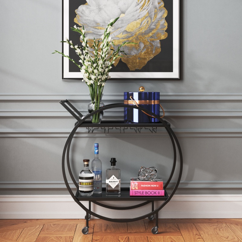 Bray Metal Bar Cart